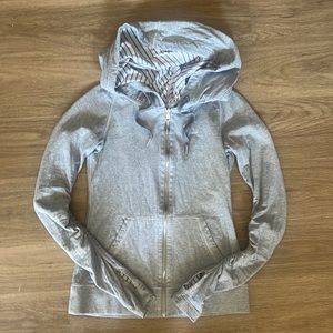 LULULEMON Zip Up with Hoodie, Thumbholes and Cinched Sleeves